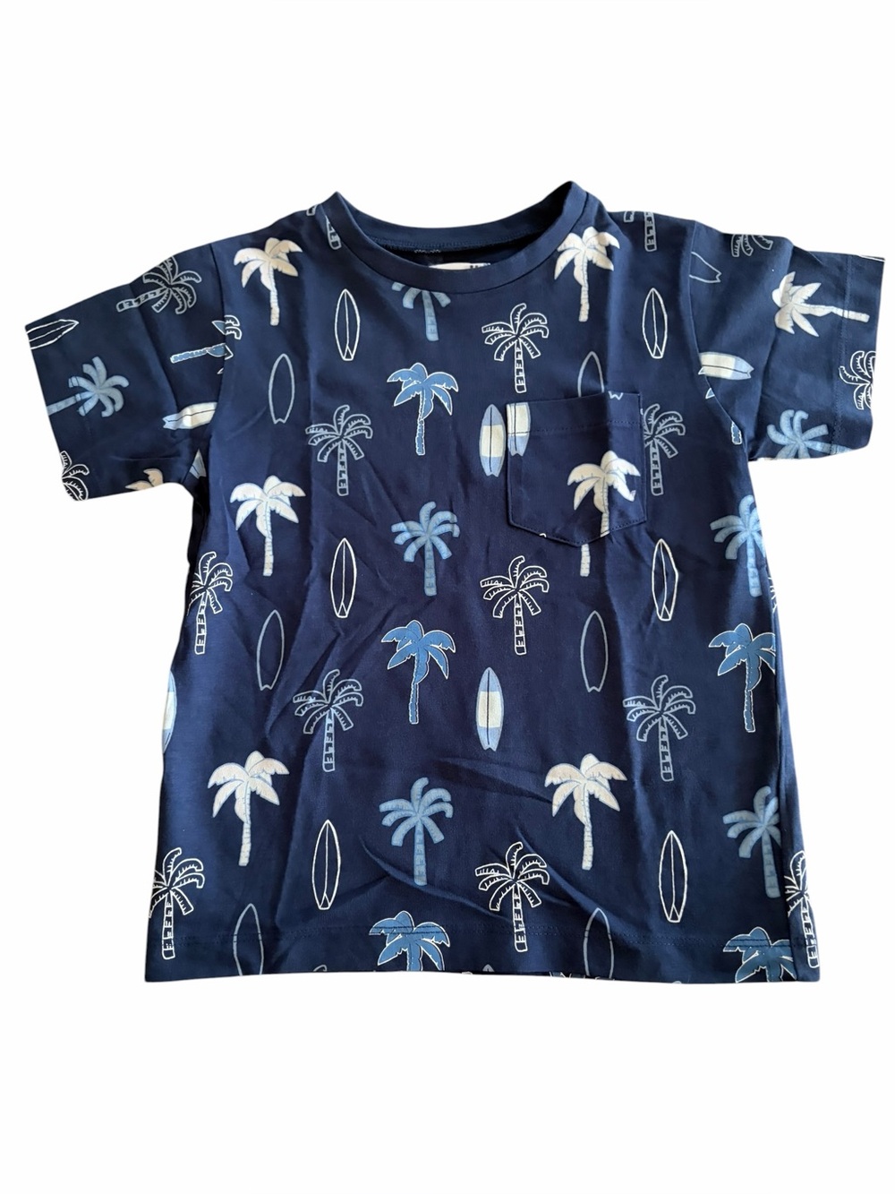 Mayoral Blue Palm Tree Graphic Tee